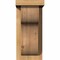 Ekena Millwork Carmel Smooth Corbel w/Backplate, Western Red Cedar, 5 1/2"W x 8"D x 12"H COR06X08X12CAR01SWR - alternate 4